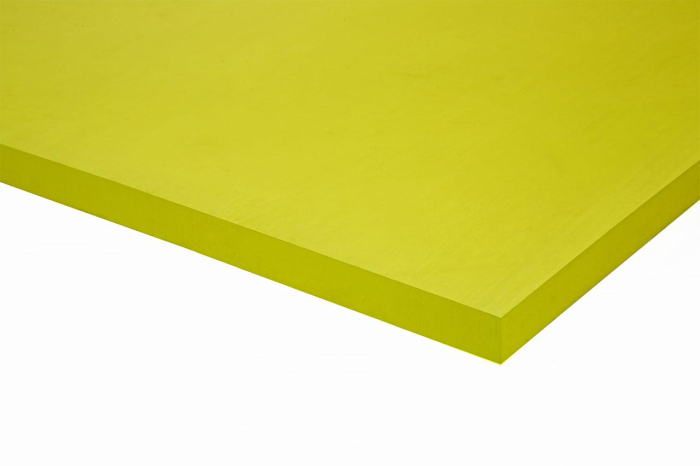 Полиуретан листовой 15 мм (500х500 мм, жёлтый)