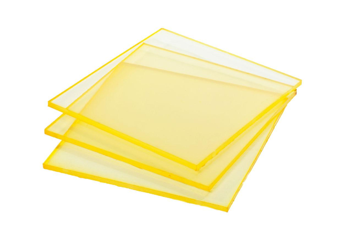Полиуретан листовой 15 мм (500х500 мм, жёлтый)