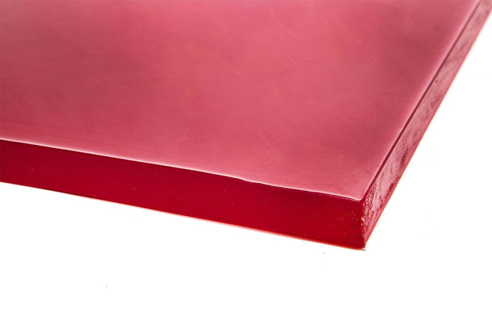 Полиуретан листовой 15 мм (500х500 мм, красный)