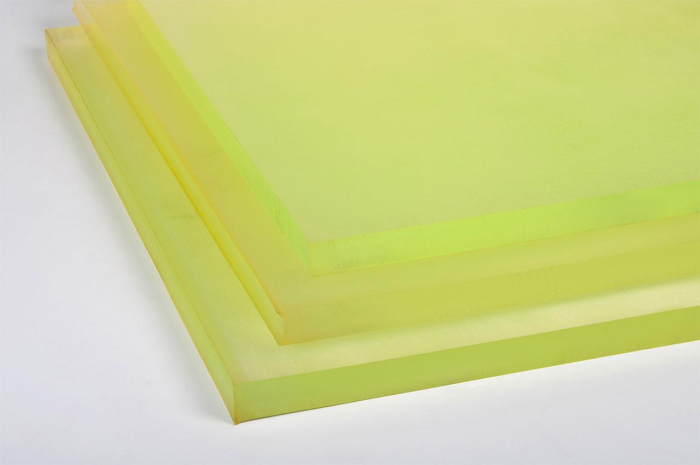 Полиуретан листовой 20 мм (500х500 мм, жёлтый)
