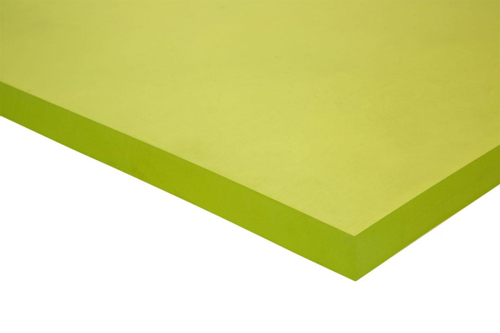 Полиуретан листовой 20 мм (500х500 мм, жёлтый)