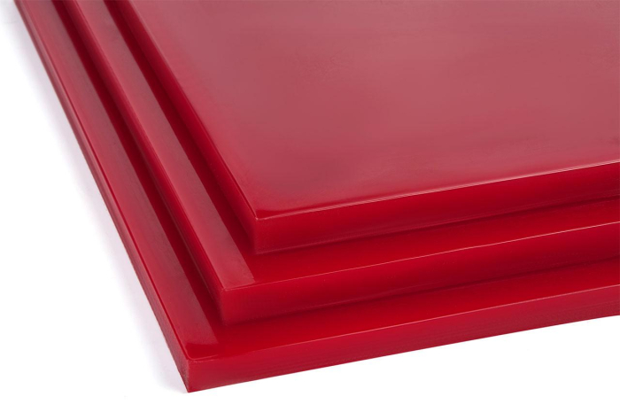 Полиуретан листовой 20 мм (500х500 мм, красный)