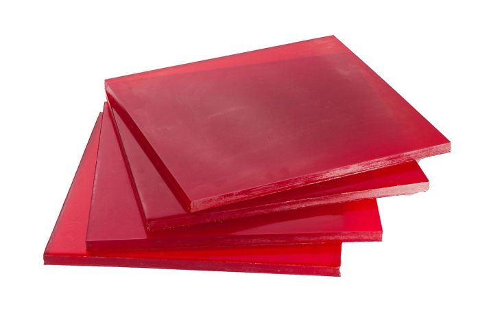 Полиуретан листовой 20 мм (500х500 мм, красный)