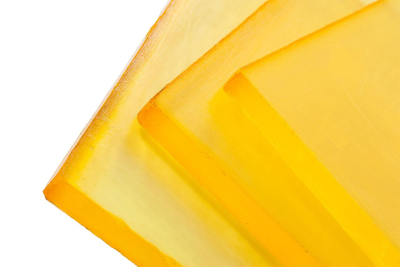 Полиуретан листовой 25 мм (500х500 мм, жёлтый)