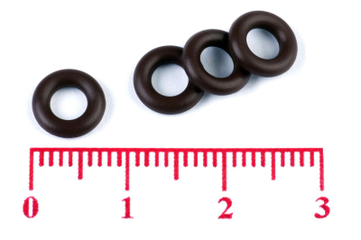 Кольцо 004-007-19-2-6 (003.8-1.9) фторкаучук FKM75 ГОСТ 9833-73