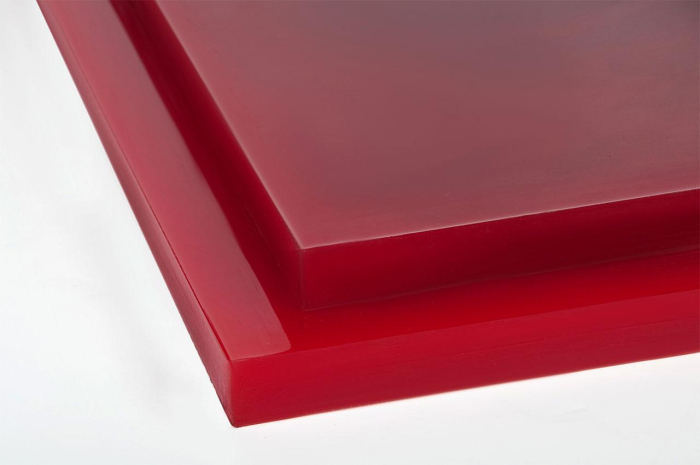 Полиуретан листовой 25 мм (500х500 мм, красный)