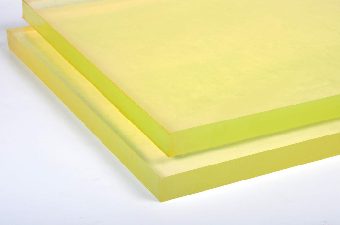 Полиуретан листовой 30 мм (500х500 мм, жёлтый)