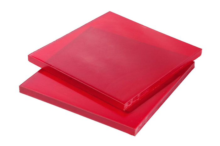 Полиуретан листовой 30 мм (500х500 мм, красный)