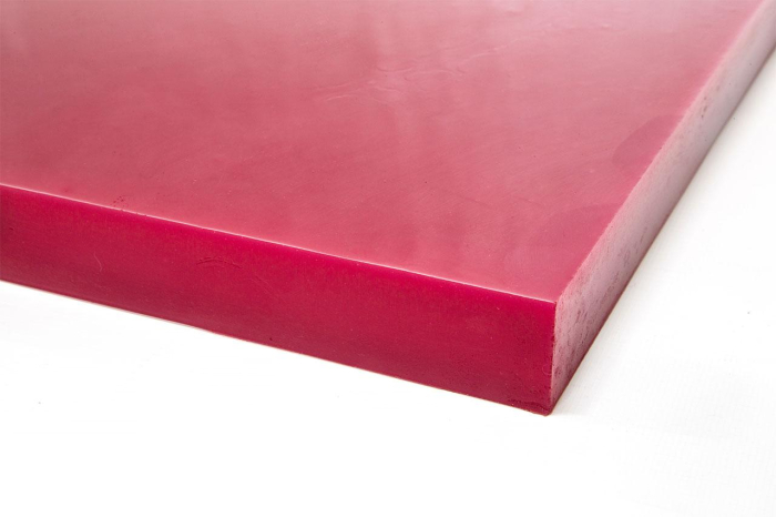 Полиуретан листовой 30 мм (500х500 мм, красный)