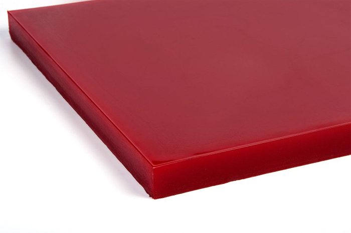 Полиуретан листовой 40 мм (500х500 мм, красный)