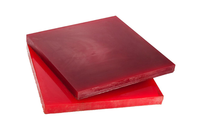 Полиуретан листовой 40 мм (500х500 мм, красный)
