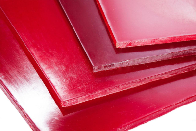 Полиуретан листовой 10 мм (1000х1000 мм, красный)