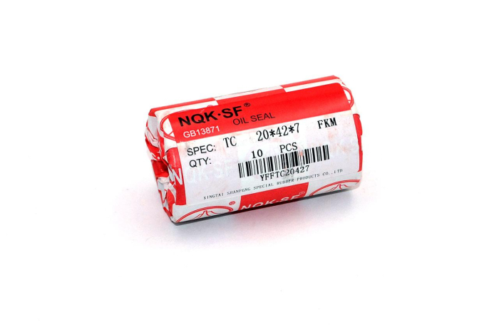 Сальник (манжета армир.) фторкаучук TC 20х42х7 FKM75