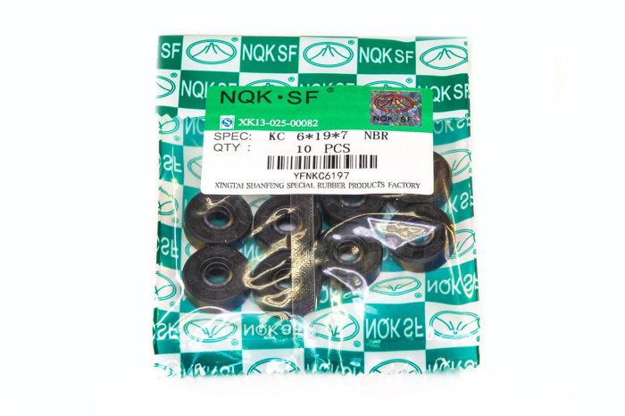 Сальник (манжета армированная) KC 6х19х7 NBR70 (без пружины)
