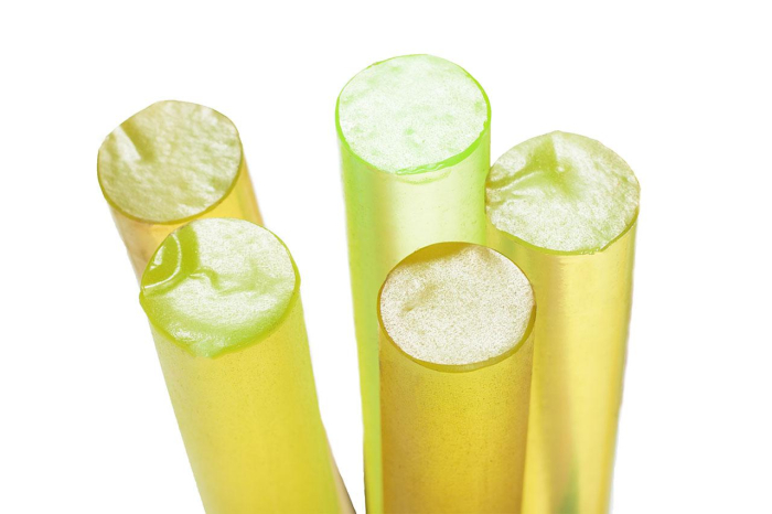 Полиуретан стержень Ф 30 мм ШОР А85 (500 мм, жёлтый)