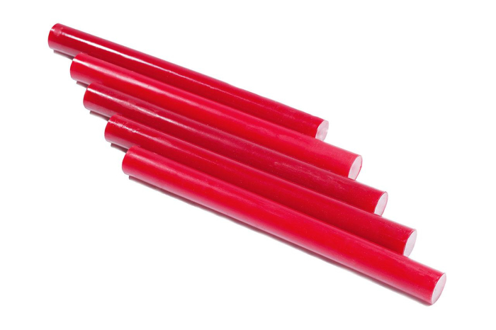 Полиуретан стержень Ф 35 мм ШОР А85 (400 мм, красный)