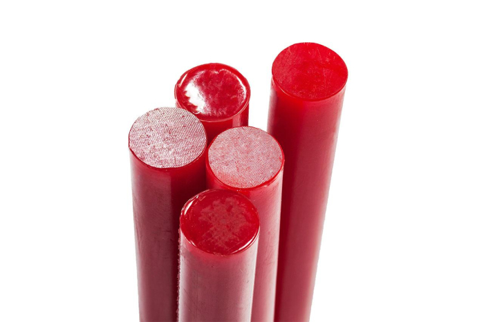 Полиуретан стержень Ф 35 мм ШОР А85 (400 мм, красный)