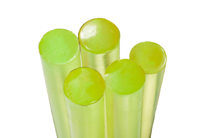 Полиуретан стержень Ф 35 мм ШОР А85 (500 мм, жёлтый)