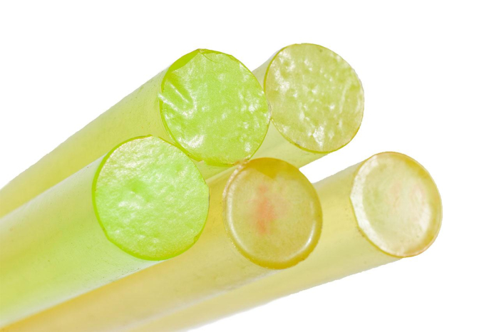 Полиуретан стержень Ф 40 мм ШОР А85 (500 мм, жёлтый)