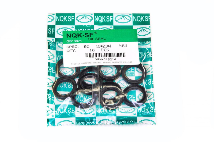 Сальник (манжета армированная) KC 15х21х4 NBR70 (без пружины)