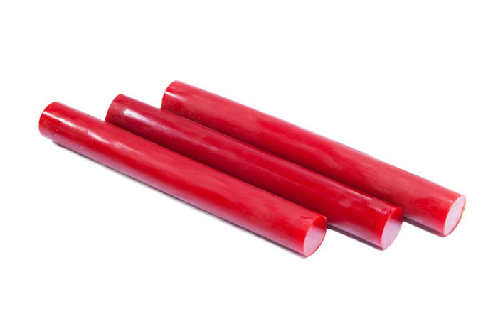 Полиуретан стержень Ф 50 мм ШОР А85 (400 мм, красный)