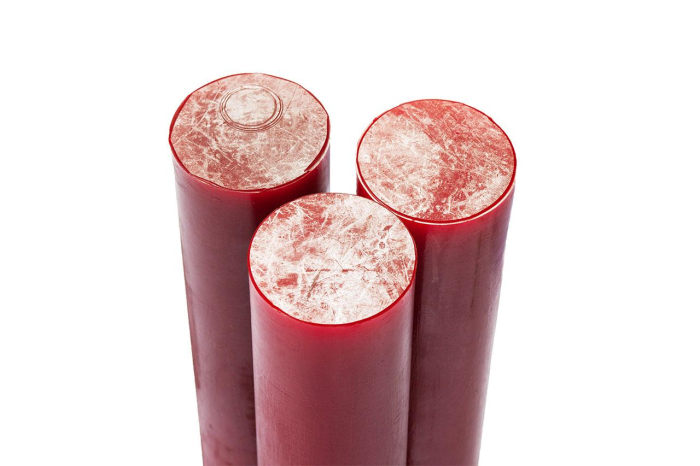 Полиуретан стержень Ф 60 мм ШОР А85 (400 мм, красный)