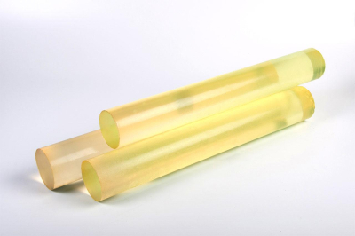 Полиуретан стержень Ф 70 мм ШОР А85 (500 мм, жёлтый)
