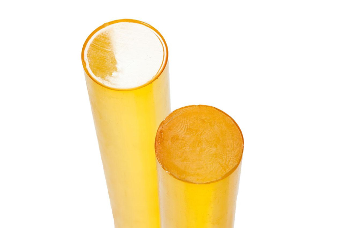 Полиуретан стержень Ф 70 мм ШОР А85 (500 мм, жёлтый)