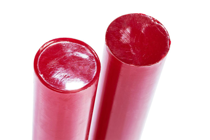 Полиуретан стержень Ф 75 мм ШОР А85 (400 мм, красный)