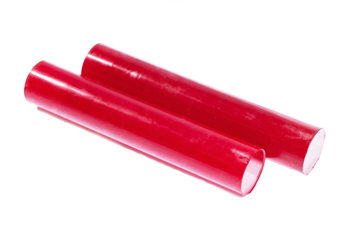 Полиуретан стержень Ф 75 мм ШОР А85 (400 мм, красный)