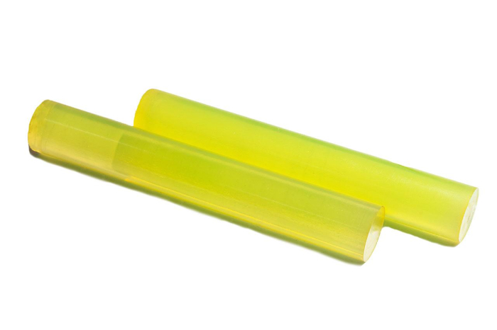 Полиуретан стержень Ф 80 мм ШОР А85 (500 мм, жёлтый)
