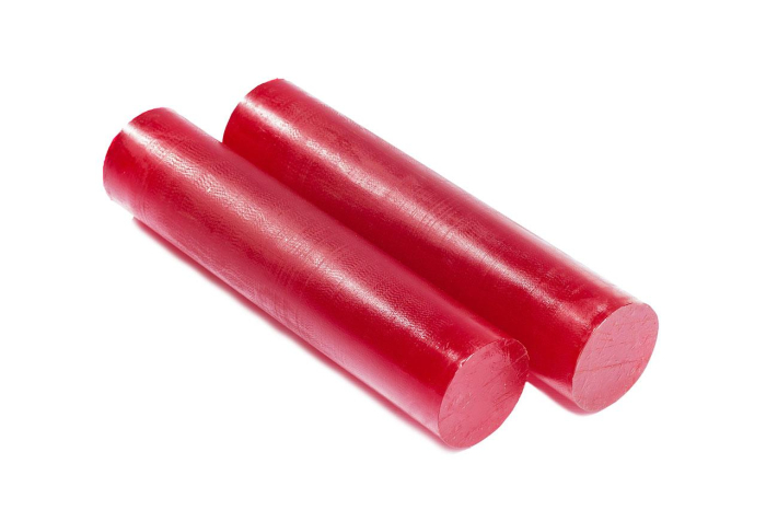 Полиуретан стержень Ф 90 мм ШОР А85 (400 мм, красный)