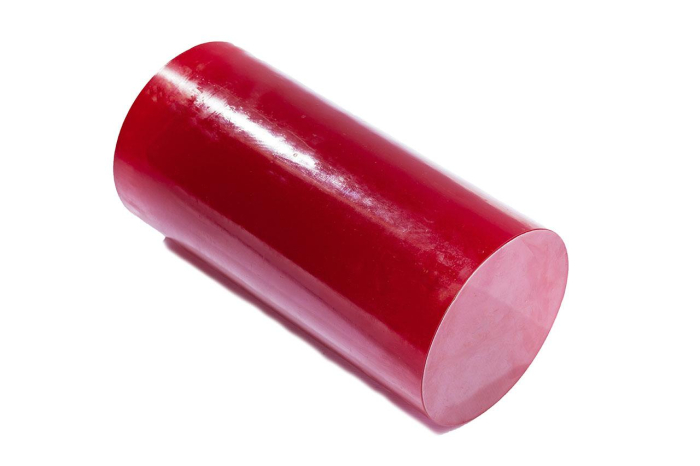 Полиуретан стержень Ф 200 мм ШОР А85 (400 мм, красный)