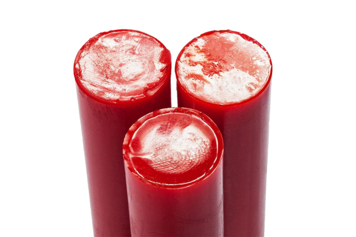 Полиуретан стержень Ф 55 мм ШОР А85 (400 мм, красный)